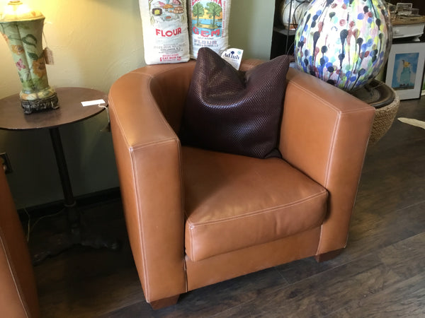 Brown Leather Armani Chair