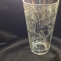 Cayce Map Pint Glass