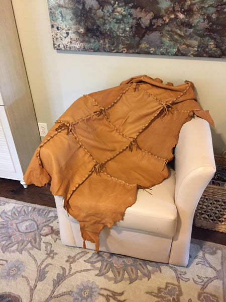 Natural Deer Hide Throw – State Street Trading Co