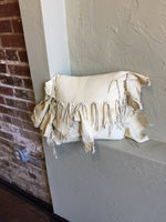 Natural Deer Hide Pillow