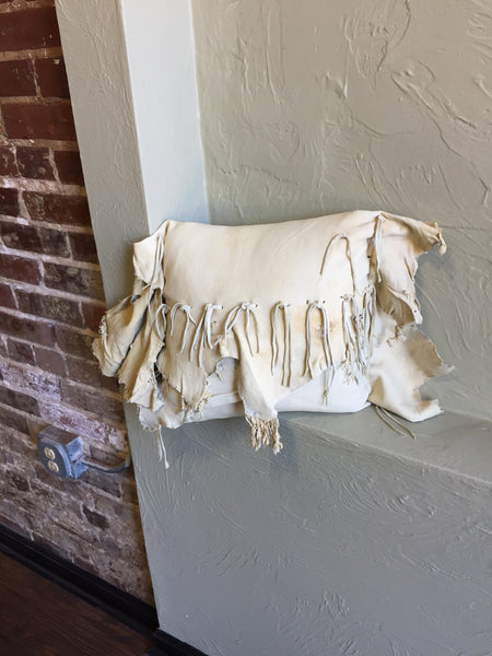Natural Deer Hide Pillow