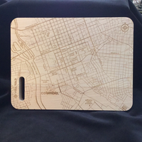 Columbia SC Map Bar Cutting Board